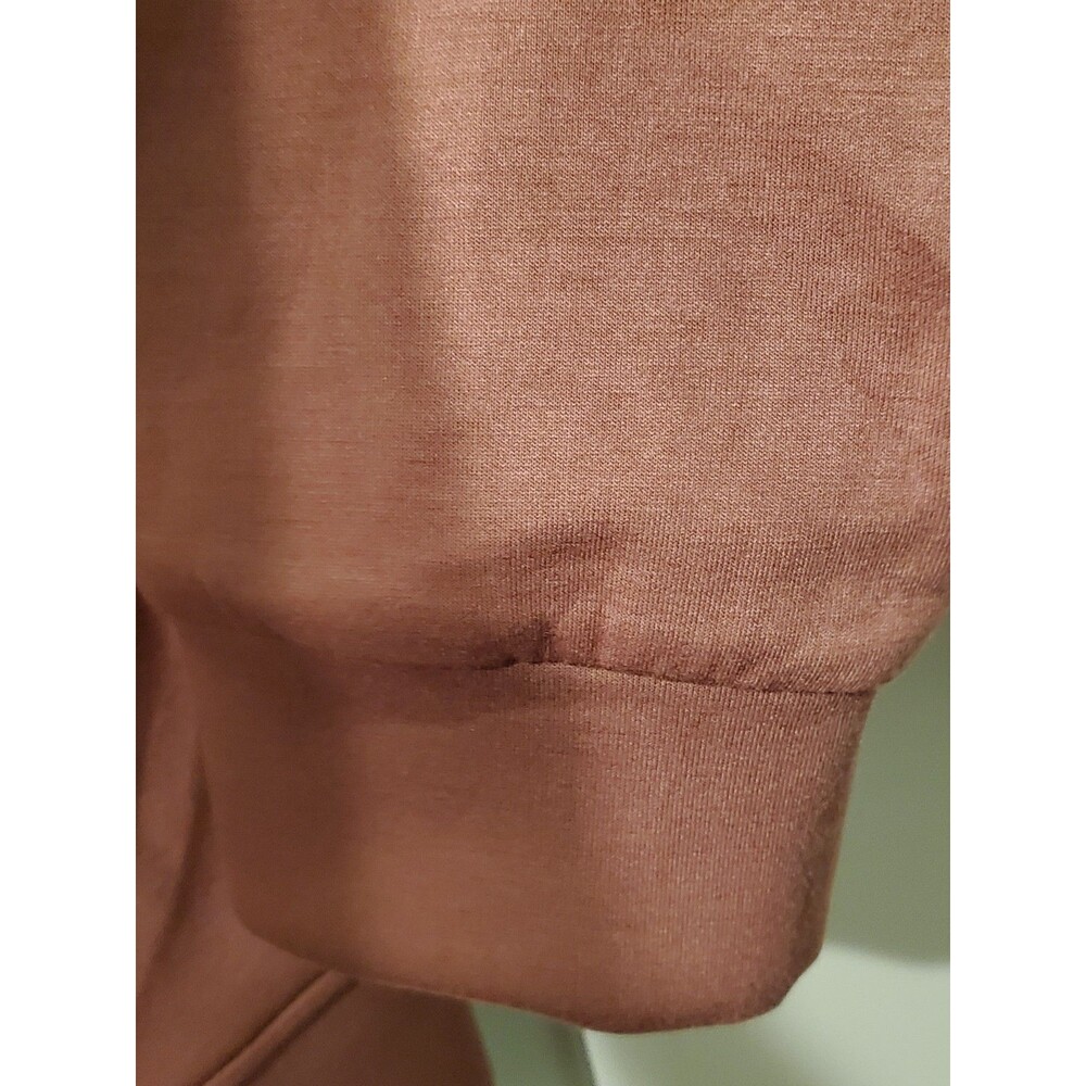 A New Day Women's Double Knit Zip Hoodie Sweatshirt Rust SIZE MEDIUM - NEW W/TAG - Picture 6 of 8
